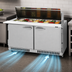 Thumbnail image #3 for Turbo Air PRO Series 60-Inch Front Breathing Mega Top Refrigerated Sandwich/Salad Prep Table, 2 Doors, 24-Pan Opening
