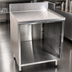 Thumbnail image #3 for CHOICE 24-Inch Wide Open-Front Stainless Steel Underbar Drainboard Cabinet, 24-Inch Deep