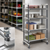Thumbnail image #3 for Cambro Camshelving Elements XTRA High Density 4-Shelf Solid Mobile Starter Unit, 24 x 36 x 78-1/4 Inches, Speckled Gray