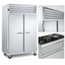 Thumbnail image #3 for Dealer's Choice 2-Section Reach-In Freezer with Full-Height Solid Doors, Self-Contained, 115V