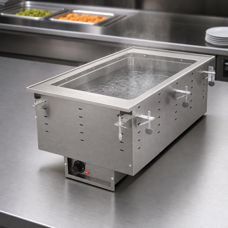 Product image #3 for Vollrath Drop-In Electric Hot Food Well, 1 Full-Size Pan, Wet Operation, 208V