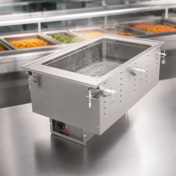 Product image #3 for Vollrath Drop-In Electric Insulated Hot Food Well, 1 Full-Size Pan, Wet Operation, 208-240V