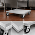 Thumbnail image #3 for Channel Manufacturing Solid Top Aluminum Mobile Dunnage Dolly, 28 x 24 x 8 Inches, 1,200 lb Capacity