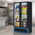 Thumbnail image #4 for Turbo Air Super Deluxe 2-Section Glass Door Freezer Merchandiser, 30.9 Cu. Ft., Bottom-Mount Refrigeration