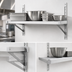 Thumbnail image #4 for New Age Heavy-Duty Adjustable Wall-Mounted Aluminum Shelf, 18 x 48 Inches