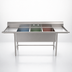 Thumbnail image #3 for Eagle Group S14 Series 3-Compartment Stainless Steel Sink with Left & Right Drainboards, 103 x 35 Inches