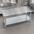 Thumbnail image #3 for Advance Tabco EG-308 96-Inch x 30-Inch Galvanized Equipment Stand with 304 Stainless Steel Top
