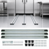 Thumbnail image #3 for Quantum Double Unit Floor Track Assembly Kit with 3 15-Foot V-Groove Aluminum Tracks