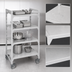 Thumbnail image #4 for Cambro Camshelving Premium 4-Tier High Density Solid Mobile Starter Unit, 21 x 36 x 67-1/4 Inches, Speckled Gray