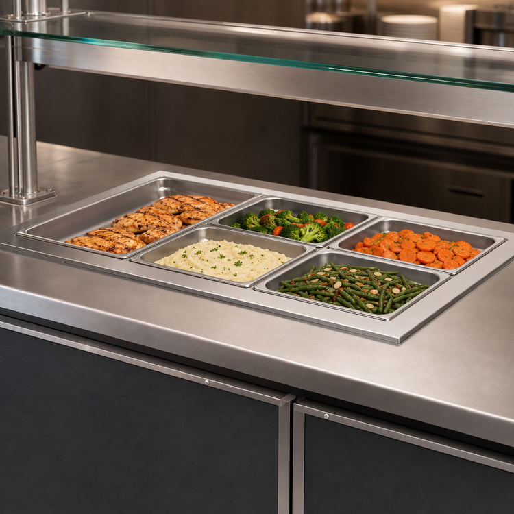 Product image #3 for Hatco HWBLI-6 Drop-In Insulated Heated Well, 6 Full-Size Pan Capacity