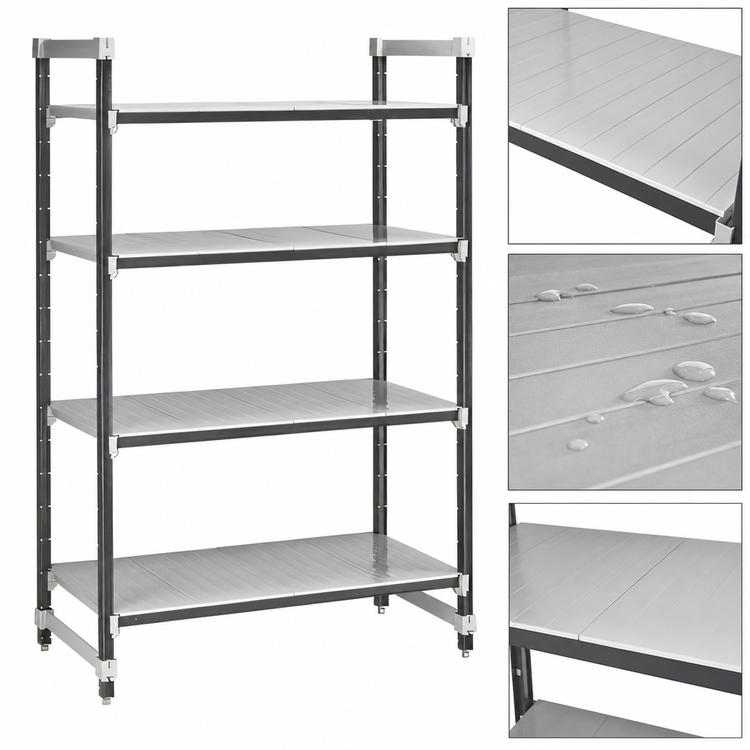 Product image #3 for Camshelving Elements XTRA 21-Inch x 60-Inch x 84-Inch Solid 4-Tier Stationary Starter Unit