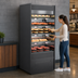 Thumbnail image #3 for Structural Concepts Oasis Self-Service Heated Merchandiser with Open Front and 4 Lighted Stainless Steel Shelves