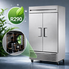Thumbnail image #3 for True Mfg. - General Foodservice T-43-HC Two-Section Reach-In Refrigerator, Solid Swing Doors, 47-Inch Wide, Bottom-Mounted R290