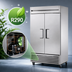 Thumbnail image #3 for True T-43-HC Two-Section Reach-In Solid Swing Door Refrigerator, 47-Inch Wide