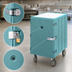 Thumbnail image #4 for Cambro Camcart Insulated Tray and Sheet Pan Cart with Security Package, Removable Cutting Board, 13 Tray Capacity, Slate Blue