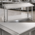 Thumbnail image #3 for Advance Tabco 144-Inch x 24-Inch 14-Gauge 304 Stainless Steel Work Table with Adjustable Undershelf