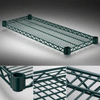 Thumbnail image #3 for Eagle Group Valu-Gard QA2454VG 54" x 24" Wire Shelf, QuadTruss Design, Green Epoxy, 600 lb Capacity Case of 2