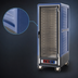 Thumbnail image #3 for Metro C5 3 Series Full-Height Heated Holding Cabinet, Blue Insulation Armour, Clear Door, Universal Wire Slides