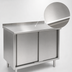 Thumbnail image #3 for Spec-Master 48-Inch x 24-Inch Enclosed Work Table with Sliding Doors and 304 Stainless Steel Top