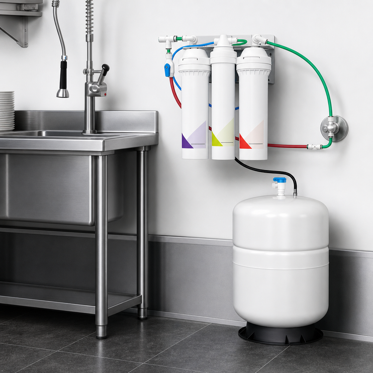 Product image #3 for Everpure Non-Electric Wall-Mount Reverse Osmosis System with 5-Gallon Hydropneumatic Tank, 70 GPD