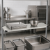 Thumbnail image #3 for Metro Super Erecta 60 Inch x 18 Inch Flat Solid Stainless Steel Shelf with Raised Ship's Edge