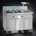 Thumbnail image #3 for Imperial 4-Tank Electric Floor Fryer with Built-In Filter System and Dump Station