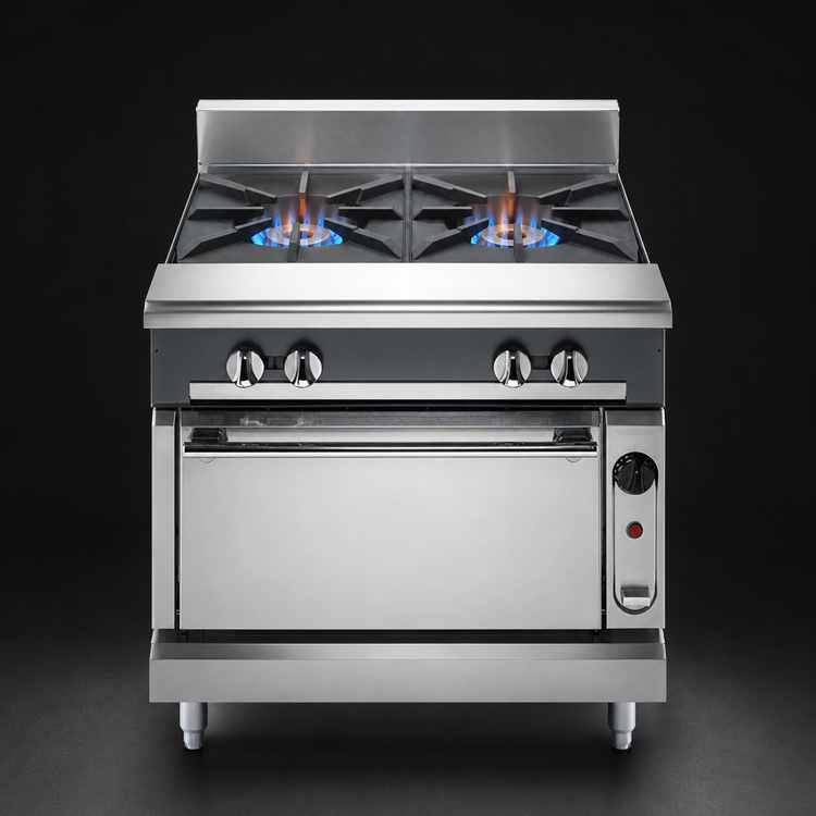 Product image #3 for Vulcan V Series 18-Inch Modular Heavy Duty Gas Range with 2 Open Burners