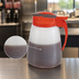 Thumbnail image #3 for Dripcut® 48 oz White Polyethylene Syrup Dispenser with Graduated Markings and Red Plastic Top