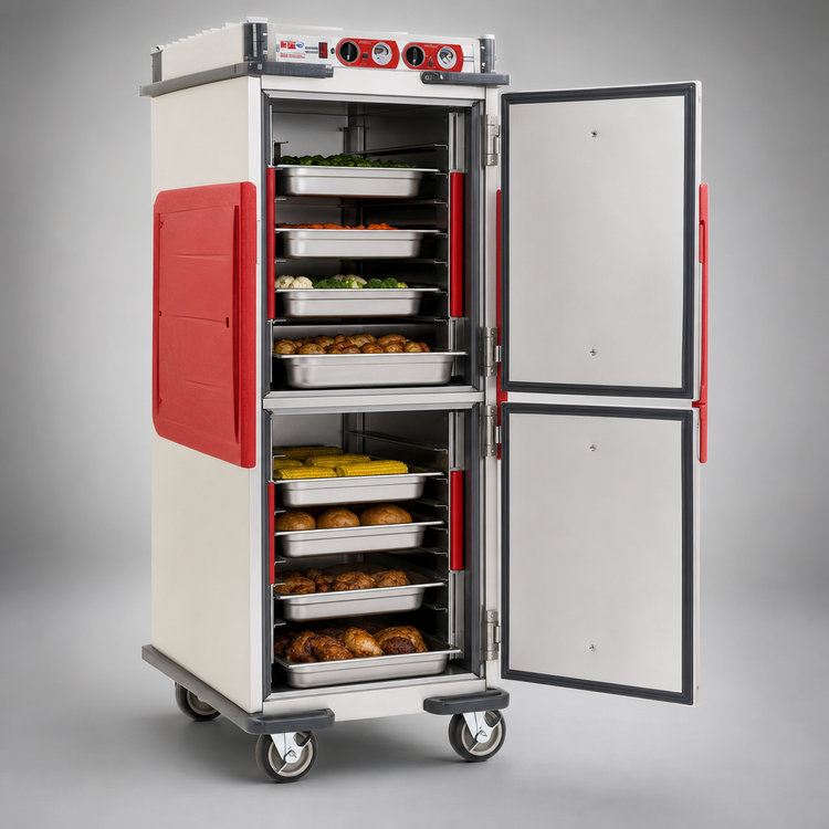 Product image #3 for Metro C5 Transport Armour Heavy-Duty Insulated Full-Height Dual-Cavity Mobile Heated Holding Cabinet