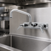 Thumbnail image #3 for T&S Brass Backsplash-Mount Workboard Faucet with 8-Inch Swing Nozzle, 4-Inch Centers