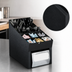 Thumbnail image #3 for Dispense-Rite Countertop Silverware, Condiment, and Napkin Organizer with Flatware Holders, Black Polystyrene