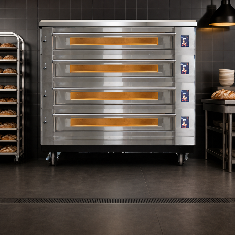 Product image #4 for Marra Forni 4-Deck Electric Deck Oven with 73" x 44" MarraStone Cooking Surface