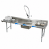 Thumbnail image #3 for BK Resources 72-Inch Straight Soiled Dish Table with Right-to-Left Operation and 20 x 20 x 8-Inch Sink