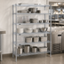Thumbnail image #3 for Redi-Pak 5-Tier Stationary Wire Shelving Unit, 48W x 18D x 74H, Chrome Finish