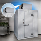 Thumbnail image #3 for Kolpak Polar-Pak P7-0808-FT Indoor Walk-In Freezer, 7' 9" x 7' 9" x 7' 6.25", with Floor and Top-Mounted Self-Contained Refrigeration