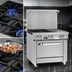 Thumbnail image #3 for Southbend S-Series 36-Inch Gas Restaurant Range with 2 Open Burners, 24-Inch Griddle, and Standard Oven