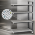 Thumbnail image #3 for Cambro Camshelving Elements XTRA 4-Shelf Vented Stationary Add-On Polymer Shelving Unit, 24 x 48 x 64 Inches, Speckled Gray