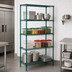 Thumbnail image #3 for Winco 18 x 48 x 72 Inch 4-Tier Stationary Epoxy-Coated Green Wire Shelving Unit