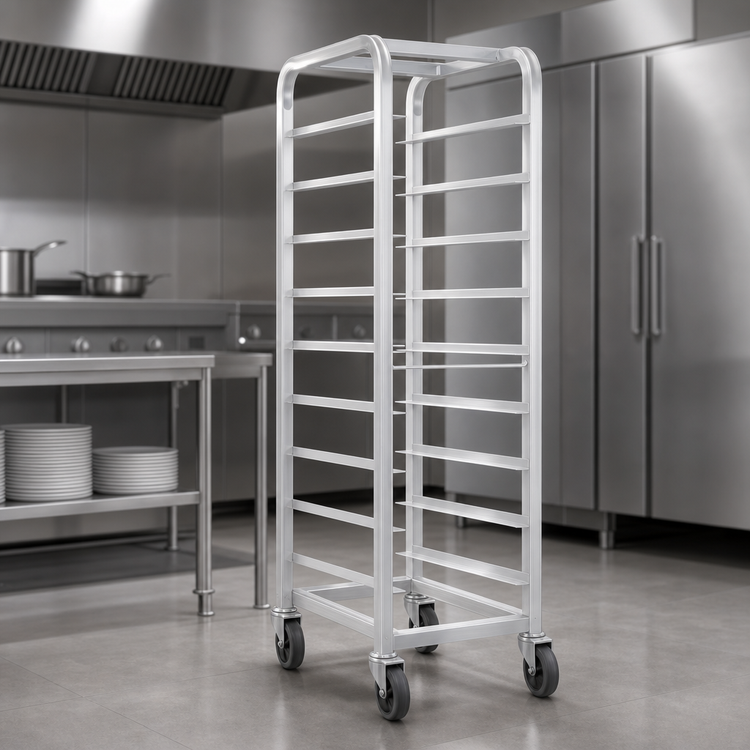Product image #3 for Channel Lifetime Tough Extra Heavy-Duty Aluminum End-Load Platter Rack for 10 10.5-Inch Platters