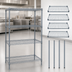 Thumbnail image #3 for Quantum 48 x 24 x 54 Inch Gray Epoxy Antimicrobial 4-Shelf Wire Shelving Starter Kit