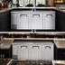 Thumbnail image #3 for True Three-Section Pass-Thru Back Bar Cooler, 90-3/8 Inch Wide, 6 Solid Locking Doors