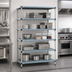 Thumbnail image #3 for MetroMax Q 24-Inch x 24-Inch x 74-Inch Five-Shelf Starter Shelving Unit with Polymer Posts