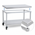 Thumbnail image #3 for New Age 48-Inch x 24-Inch Aluminum Equipment Stand with Adjustable Undershelf, 1000 lb. Capacity