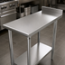 Thumbnail image #3 for Serv-Ware 18-Inch Wide Equipment Filler Work Table with 1-1/2-Inch Rear Up-Turn