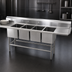 Thumbnail image #3 for Spec-Master Four-Compartment Coved-Corner Sink with 24-Inch Right-Hand Drainboard, 14-Gauge Stainless Steel