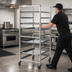 Thumbnail image #3 for Panco Mobile Full-Height Open-Side Utility Rack for 18 x 26 Sheet Pans, 20-Pan Capacity