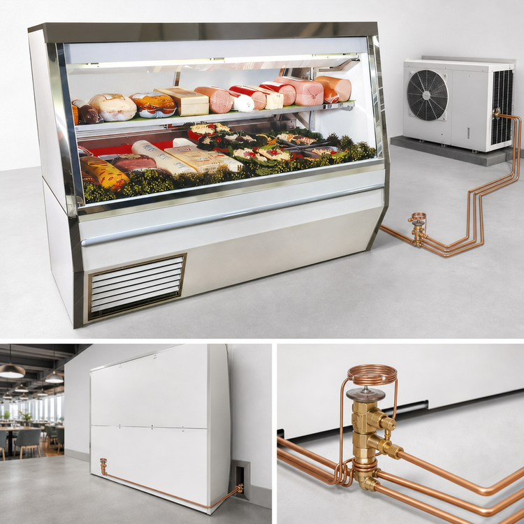Product image #3 for Howard-McCray R-CDS34N-6-S-LED 72" Double Duty Remote Refrigerated Deli Service Case