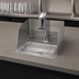 Thumbnail image #3 for T&S Brass Drop-In Glass Filler Water Station with Splash Guard and 10-1/2-Inch Stainless Steel Drip Pan