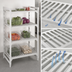Thumbnail image #4 for Cambro Camshelving Premium 4-Shelf Vented Stationary Starter Polymer Shelving Unit, 18 x 72 x 64 Inches, Speckled Gray