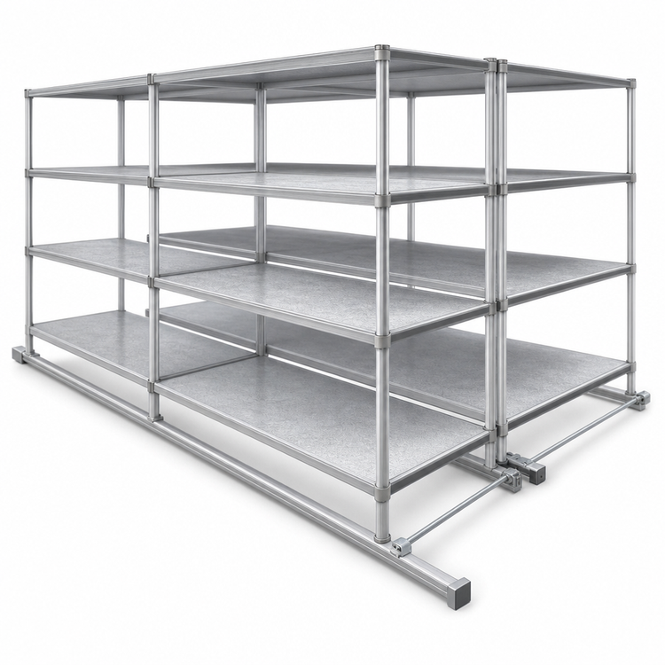 Product image #3 for Eagle Floor-Trak Double-Deep Floor Track Kit, 17 Ft., Aluminum Tracks